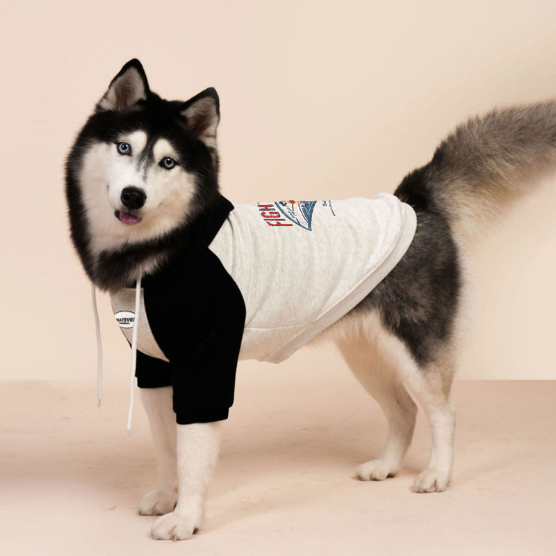 Dog winter sweatshirt with pure cotton lining and fleece suitable for all dogs