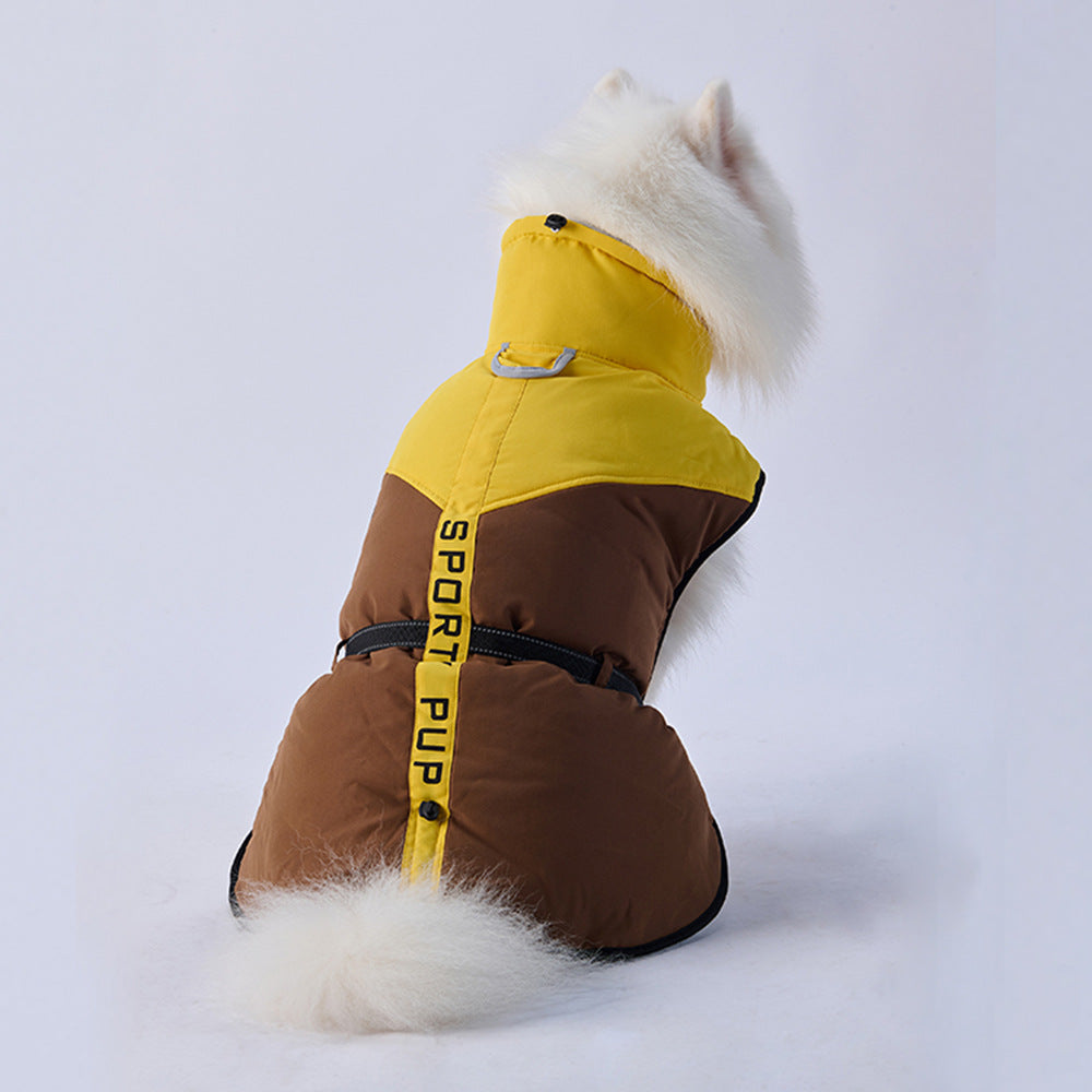 Thickened warm dog jacket suitable for medium and large dogs