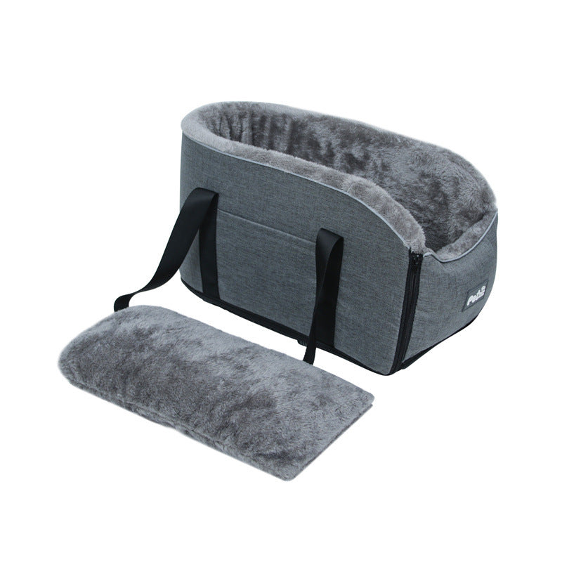 Car center console bag cat bed car cushion seat pet travel handbag