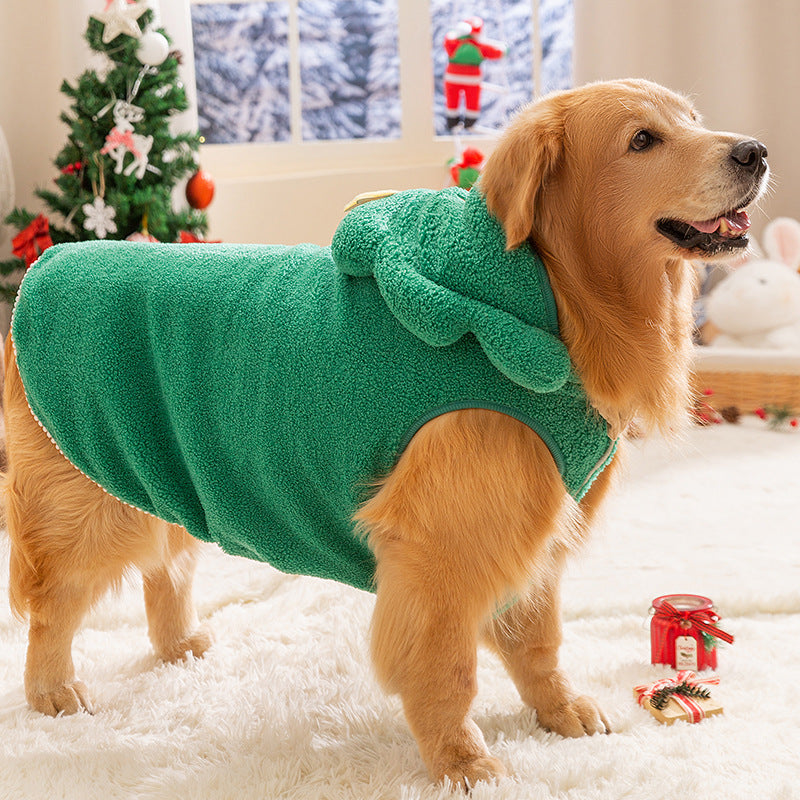 Dog winter clothes Christmas pet sweatshirt for medium and large dogs