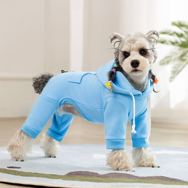 Puppy winter hoodie four-legged sweatshirt