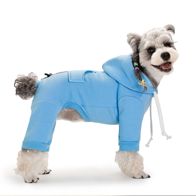 Puppy winter hoodie four-legged sweatshirt