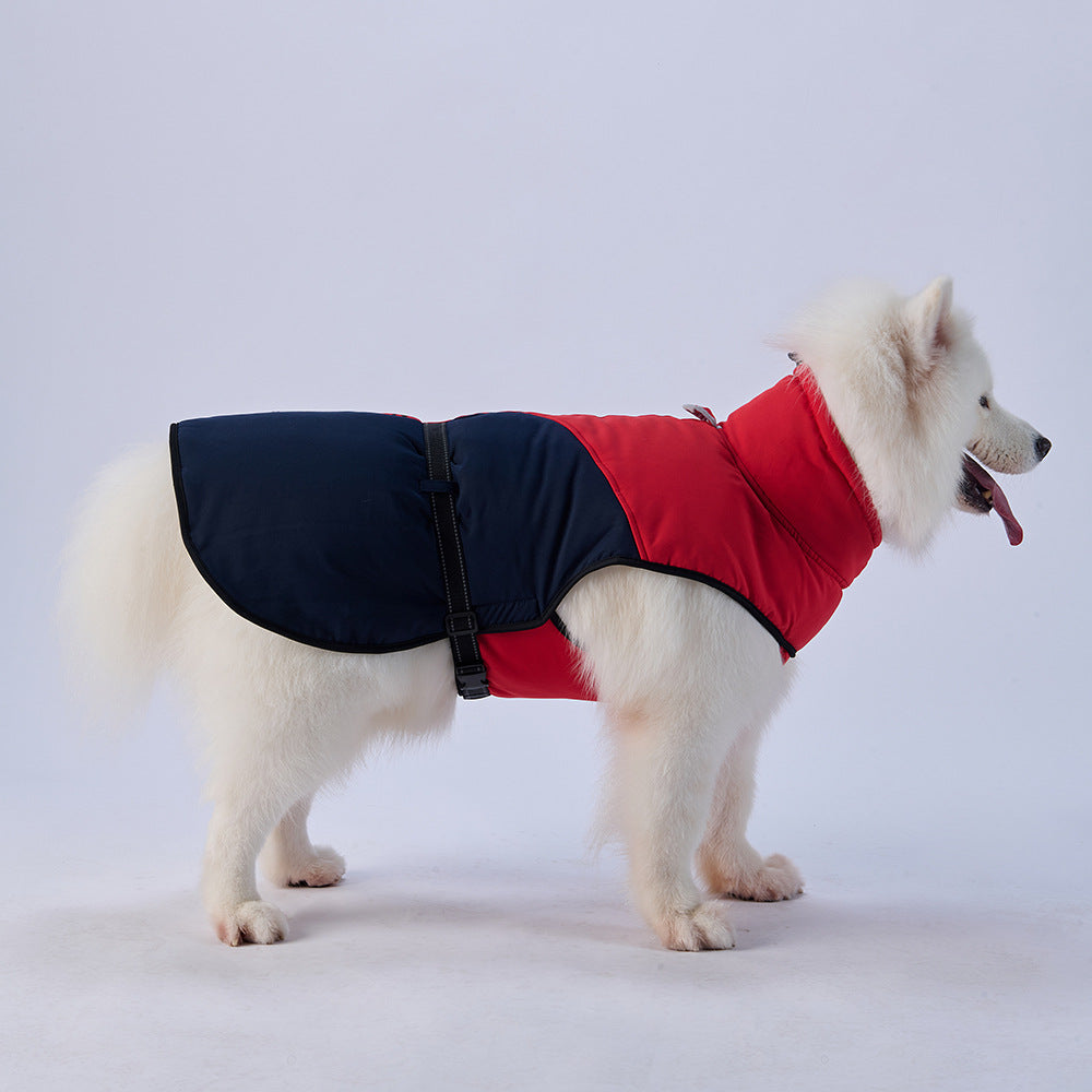 Thickened warm dog jacket suitable for medium and large dogs