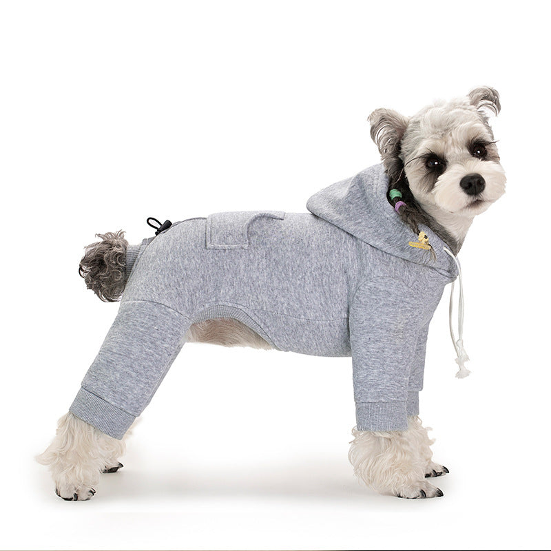 Puppy winter hoodie four-legged sweatshirt