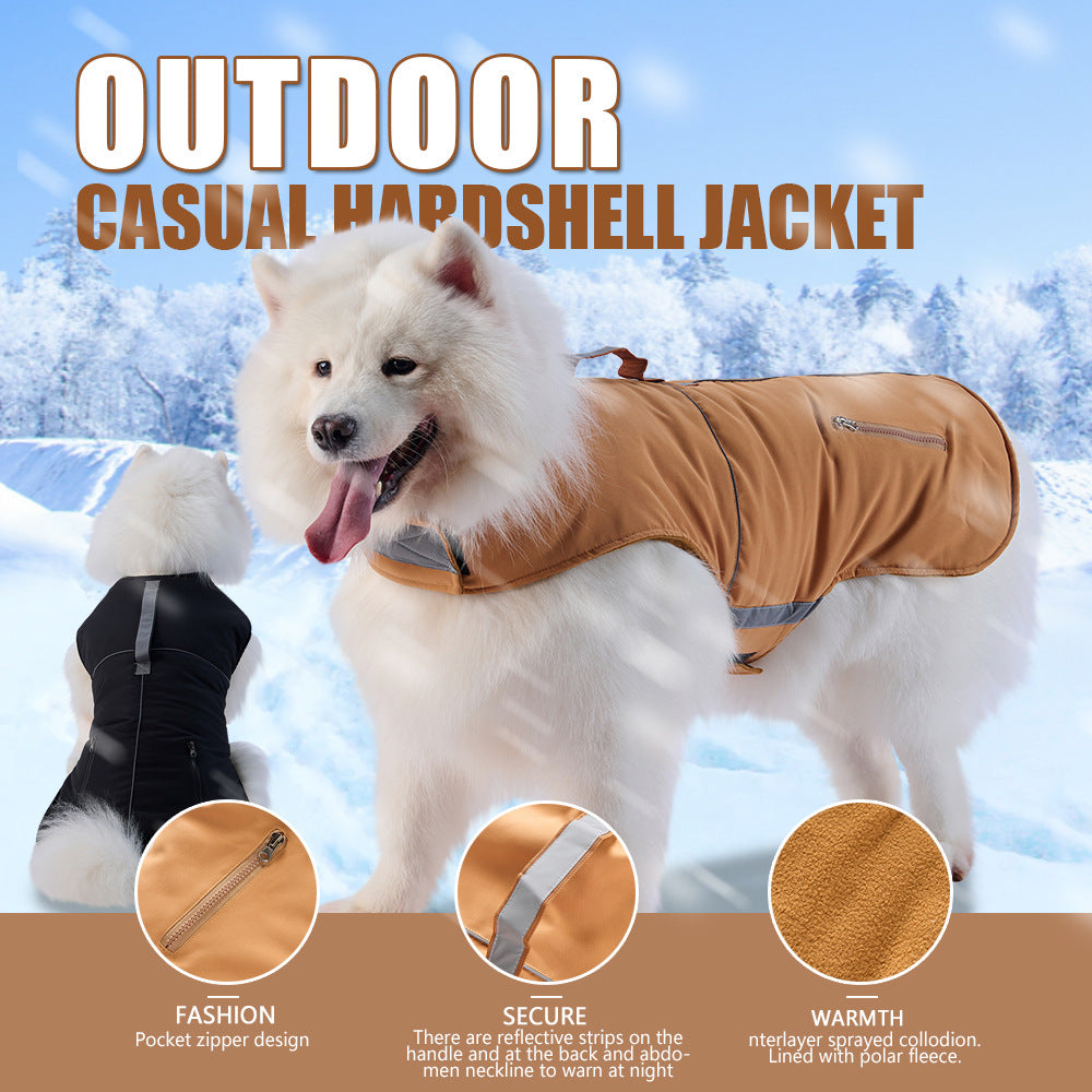 Thickened warm dog jacket suitable for medium and large dogs