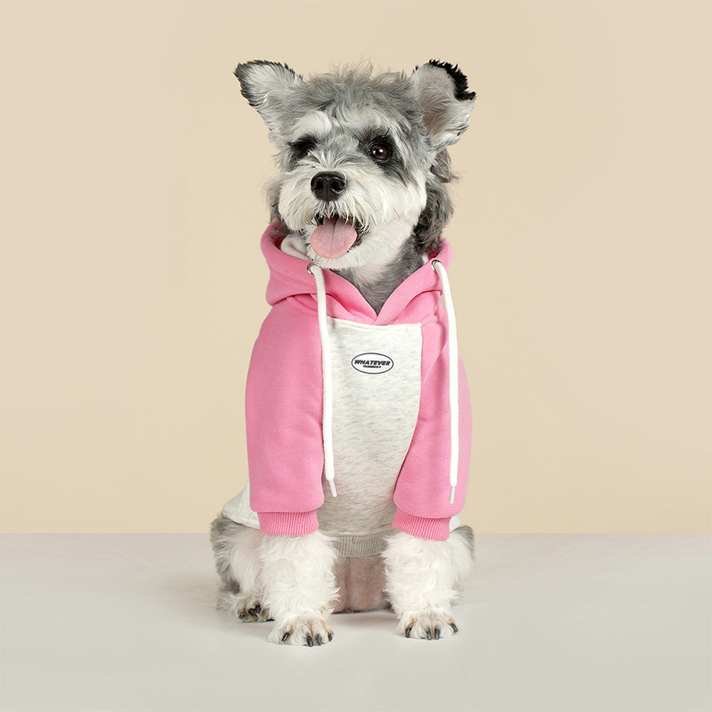 Dog Winter Jacket with Hood Comfortable Cotton Sweatshirt