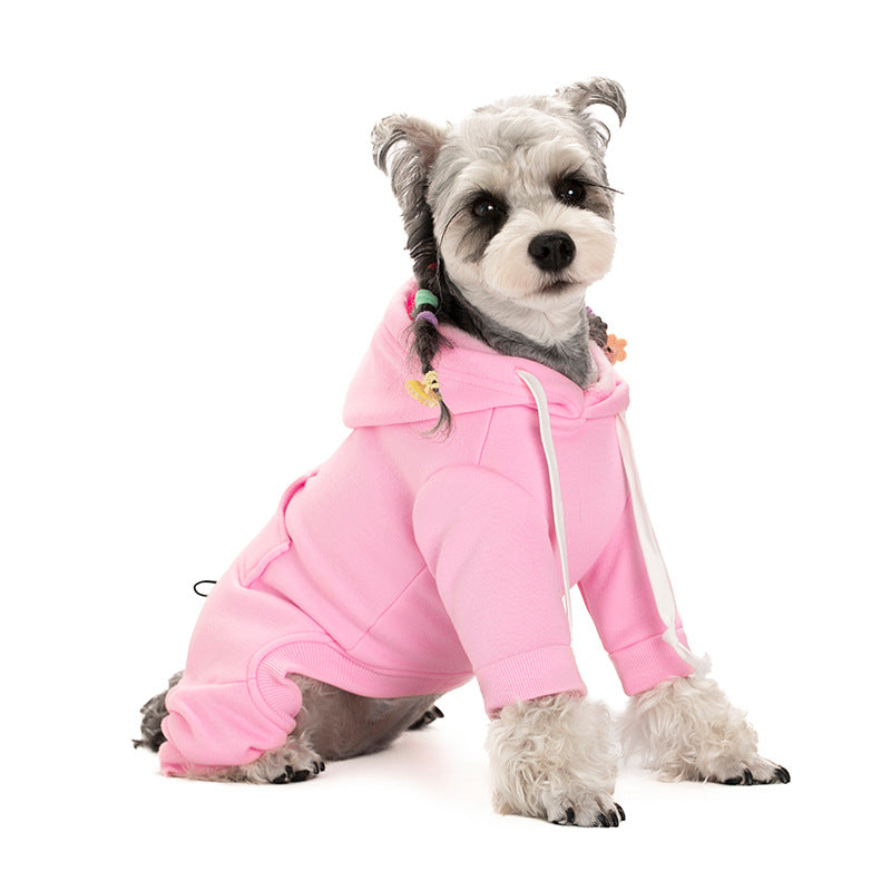 Puppy winter hoodie four-legged sweatshirt