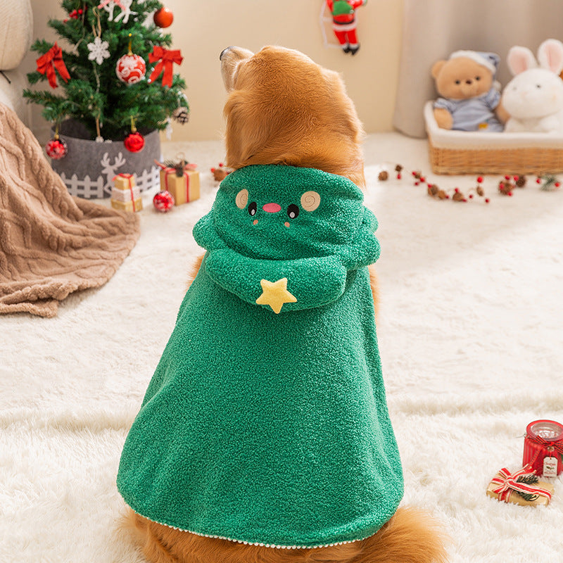 Dog winter clothes Christmas pet sweatshirt for medium and large dogs