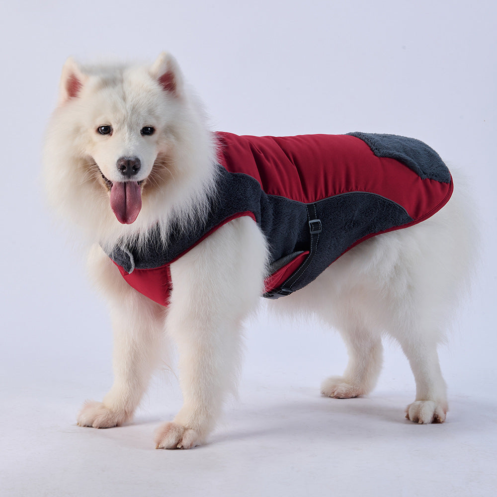 Thickened warm dog jacket suitable for medium and large dogs