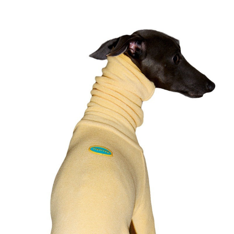 Fashionable fleece coat for Greyhounds, Greyhounds, and Whippets