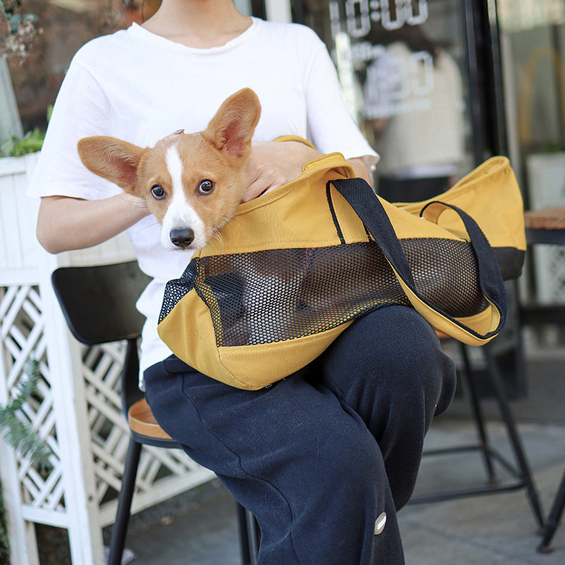 Pet Travel Bag Canvas Shoulder Pet Bag