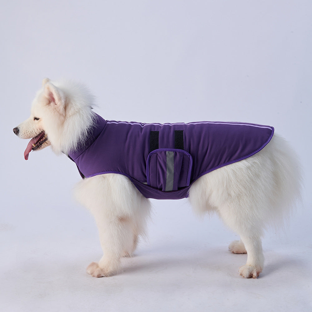 Thickened warm dog jacket suitable for medium and large dogs