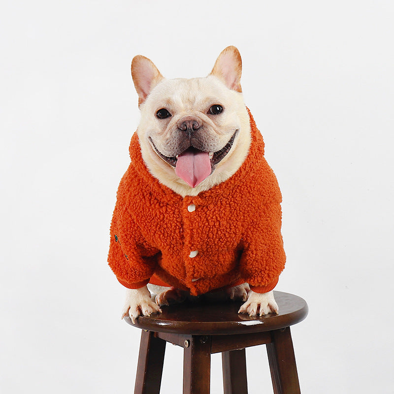 Dog sweatshirt thick style Pug French bulldog winter warm clothes