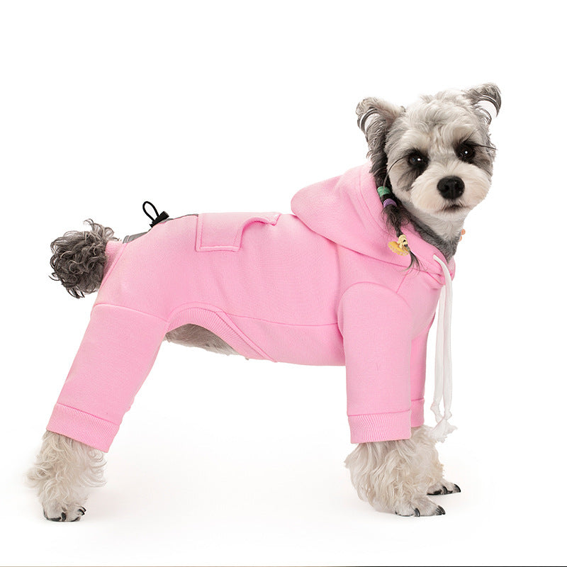 Puppy winter hoodie four-legged sweatshirt