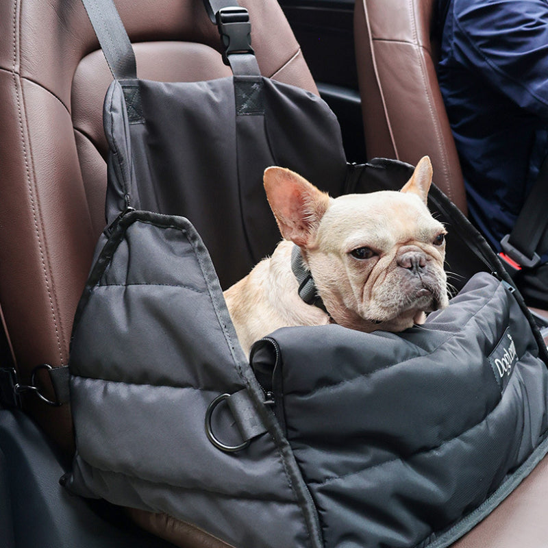 Premium dog car seat and bed, soft carry bag