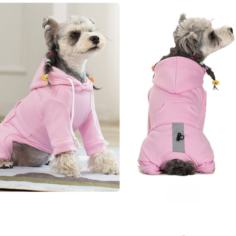 Puppy winter hoodie four-legged sweatshirt