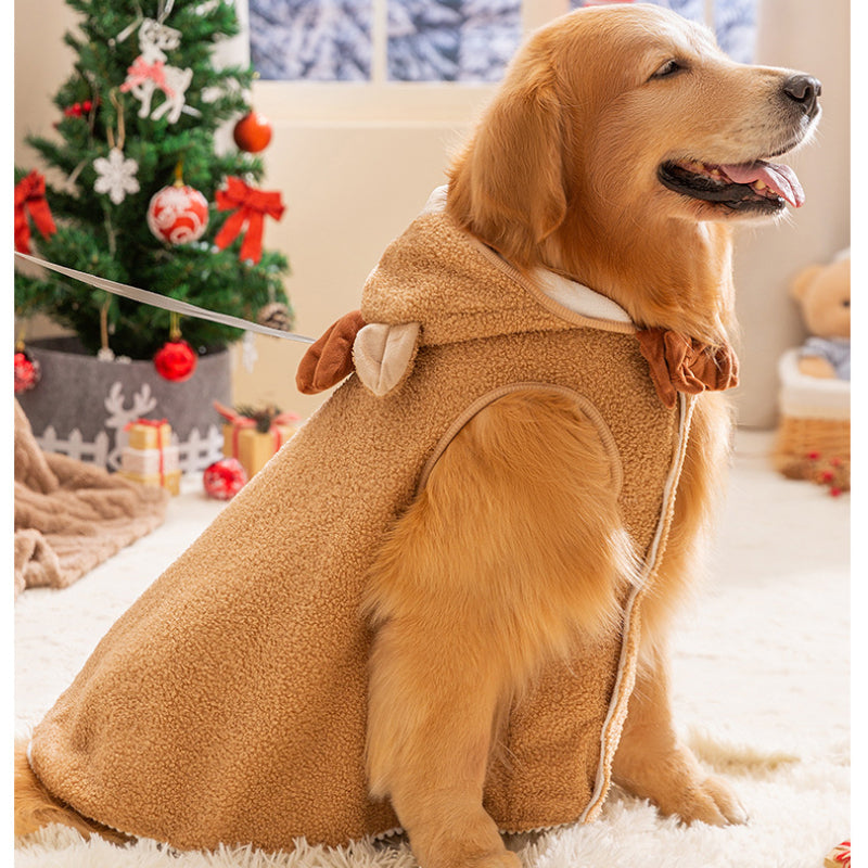 Dog winter clothes Christmas pet sweatshirt for medium and large dogs